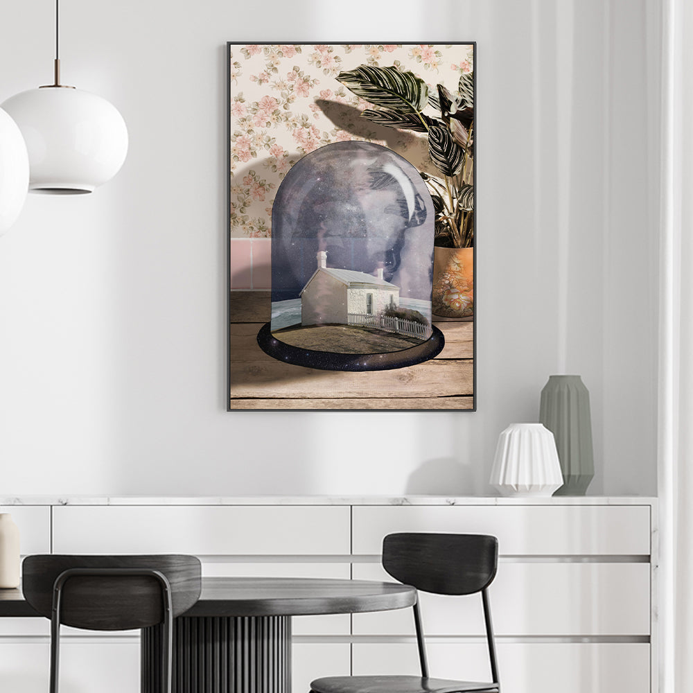 wall-art-print-canvas-poster-framed-Light House Terrarium , By Unratio-2