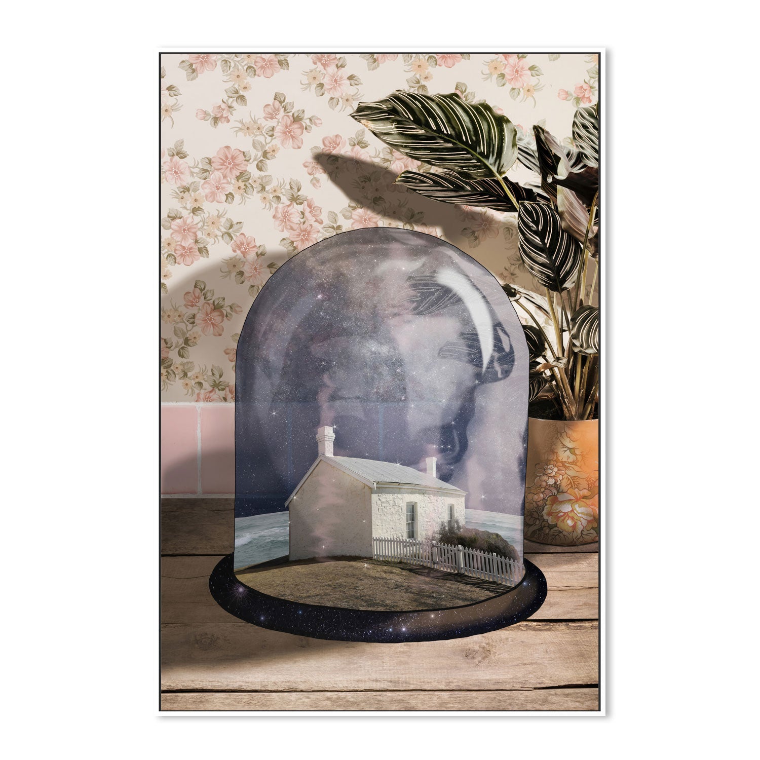 wall-art-print-canvas-poster-framed-Light House Terrarium , By Unratio-5