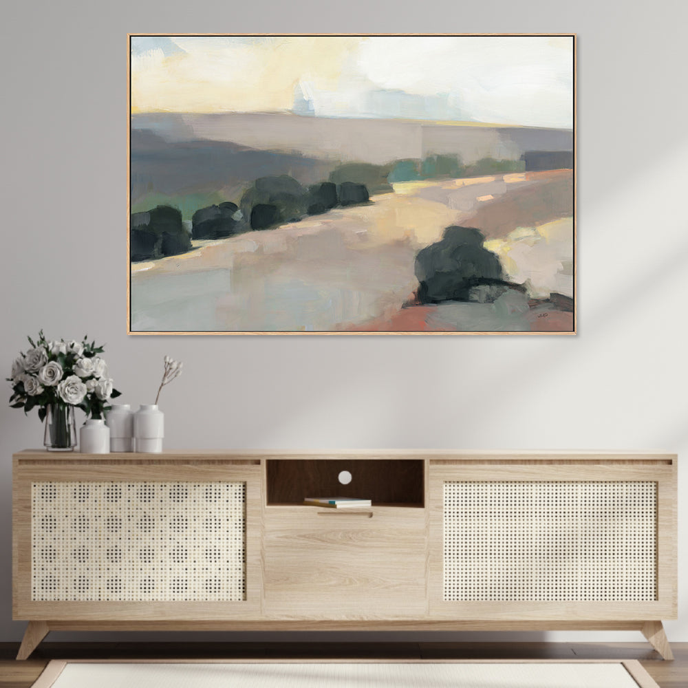 wall-art-print-canvas-poster-framed-Light in the Valley Grey , By Julia Purinton , By Julia Purinton-2