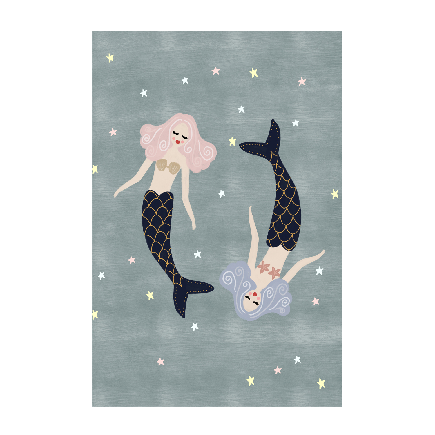 wall-art-print-canvas-poster-framed-Light Mermaids , By Leah Straatsma-1