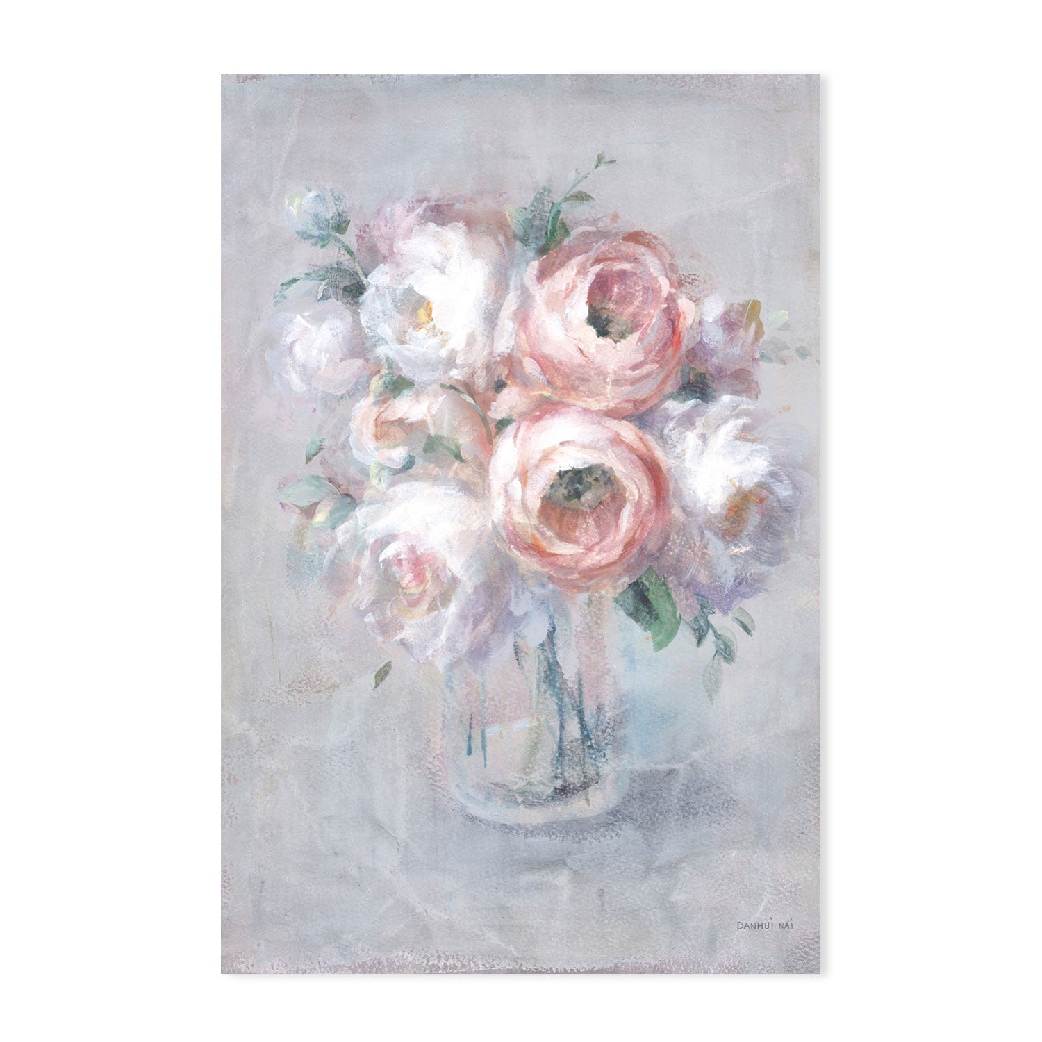 wall-art-print-canvas-poster-framed-Light Summer Blooms, Set of 2-by-Danhui Nai-Gioia Wall Art