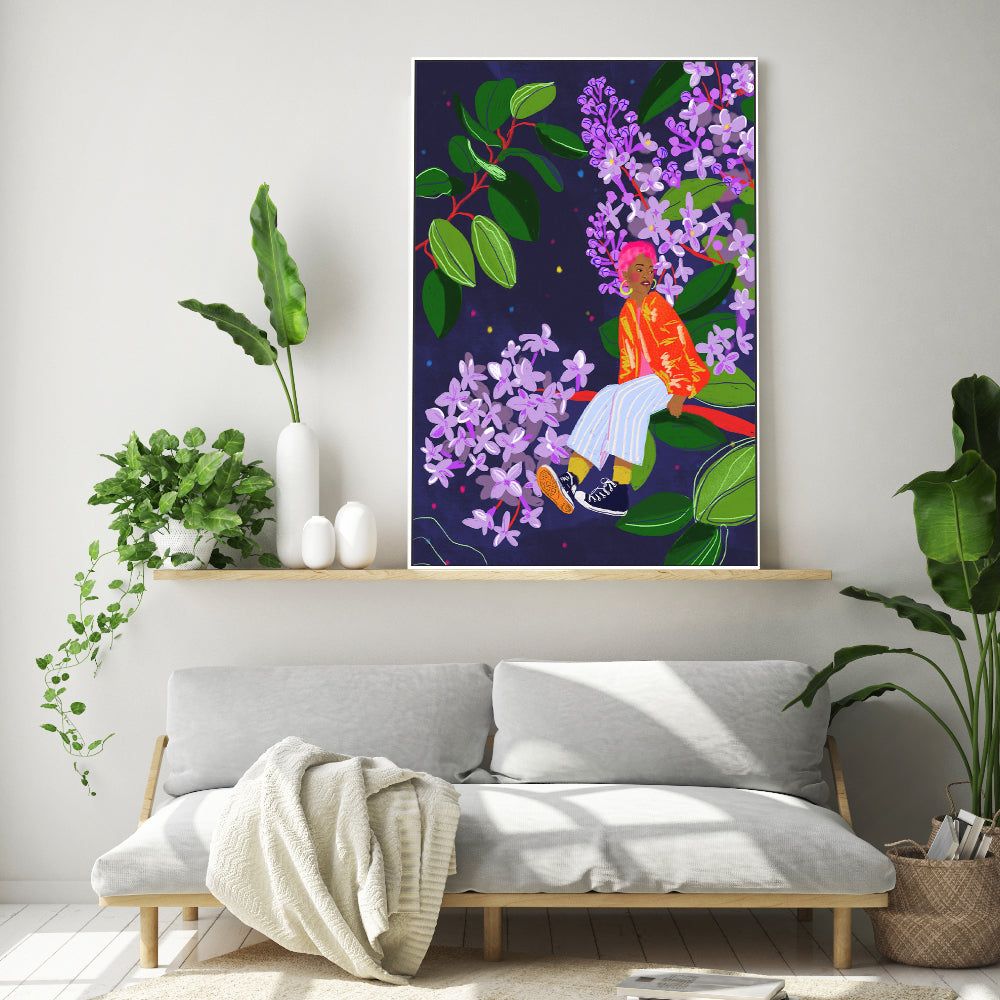 wall-art-print-canvas-poster-framed-Lilac , By Gigi Rosado-GIOIA-WALL-ART