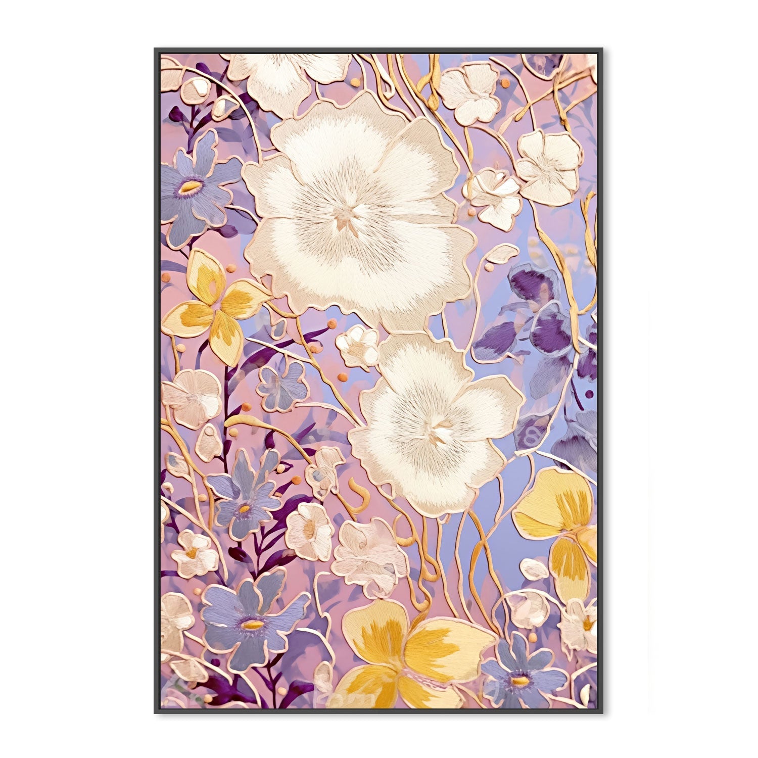 wall-art-print-canvas-poster-framed-Lilac Garden , By Unratio-3