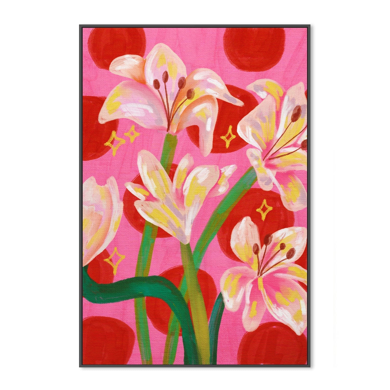 wall-art-print-canvas-poster-framed-Lilies , By Kartika Paramita-3