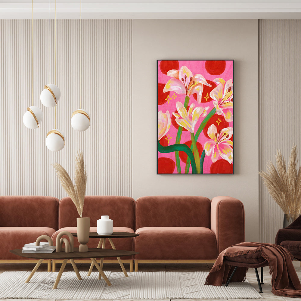 wall-art-print-canvas-poster-framed-Lilies , By Kartika Paramita-7