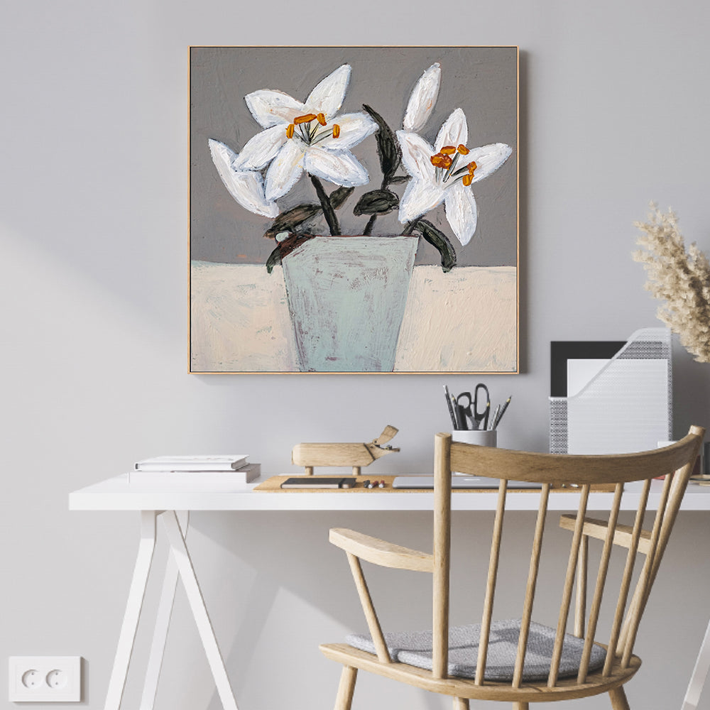 wall-art-print-canvas-poster-framed-Lilies , By Louise O'hara-2