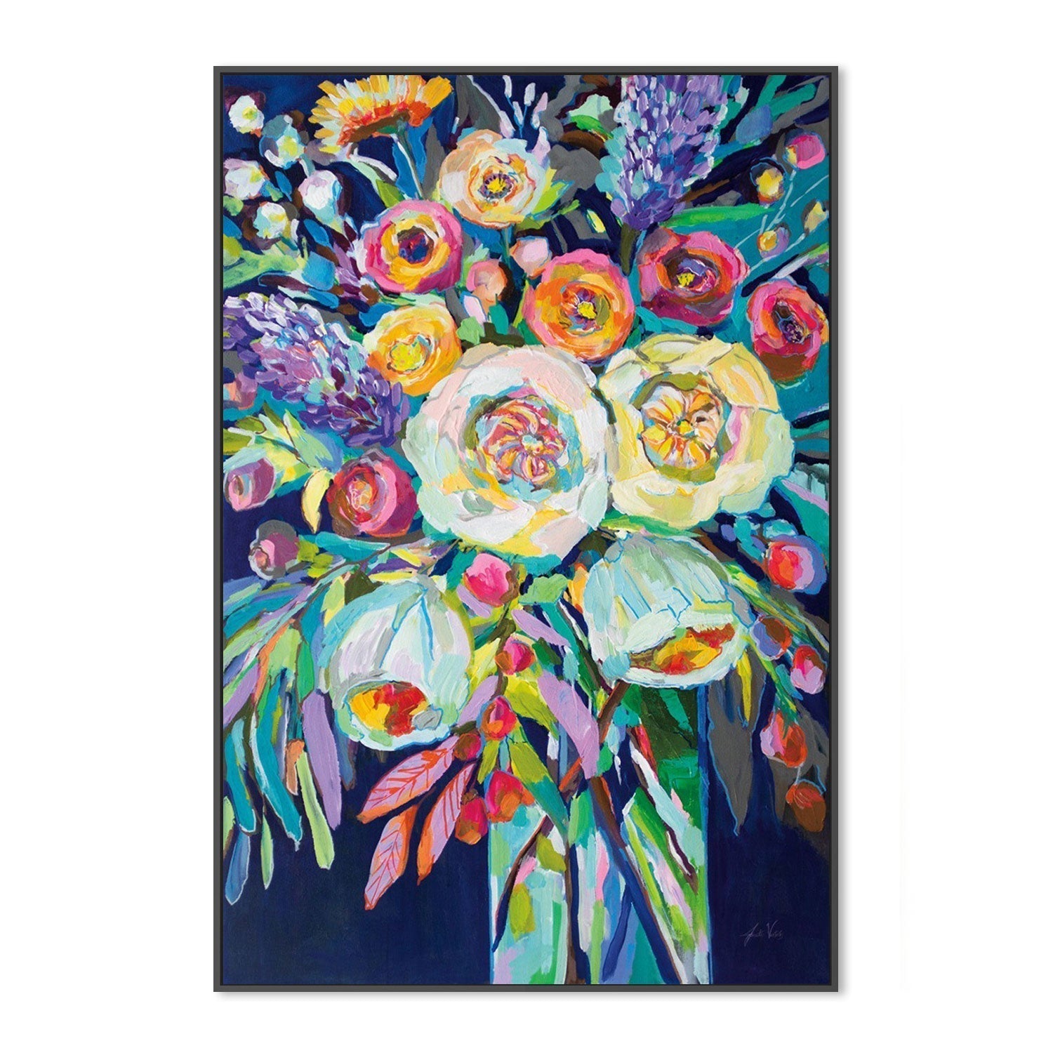 wall-art-print-canvas-poster-framed-Lilys Bouquet-by-Jeanette Vertentes-Gioia Wall Art