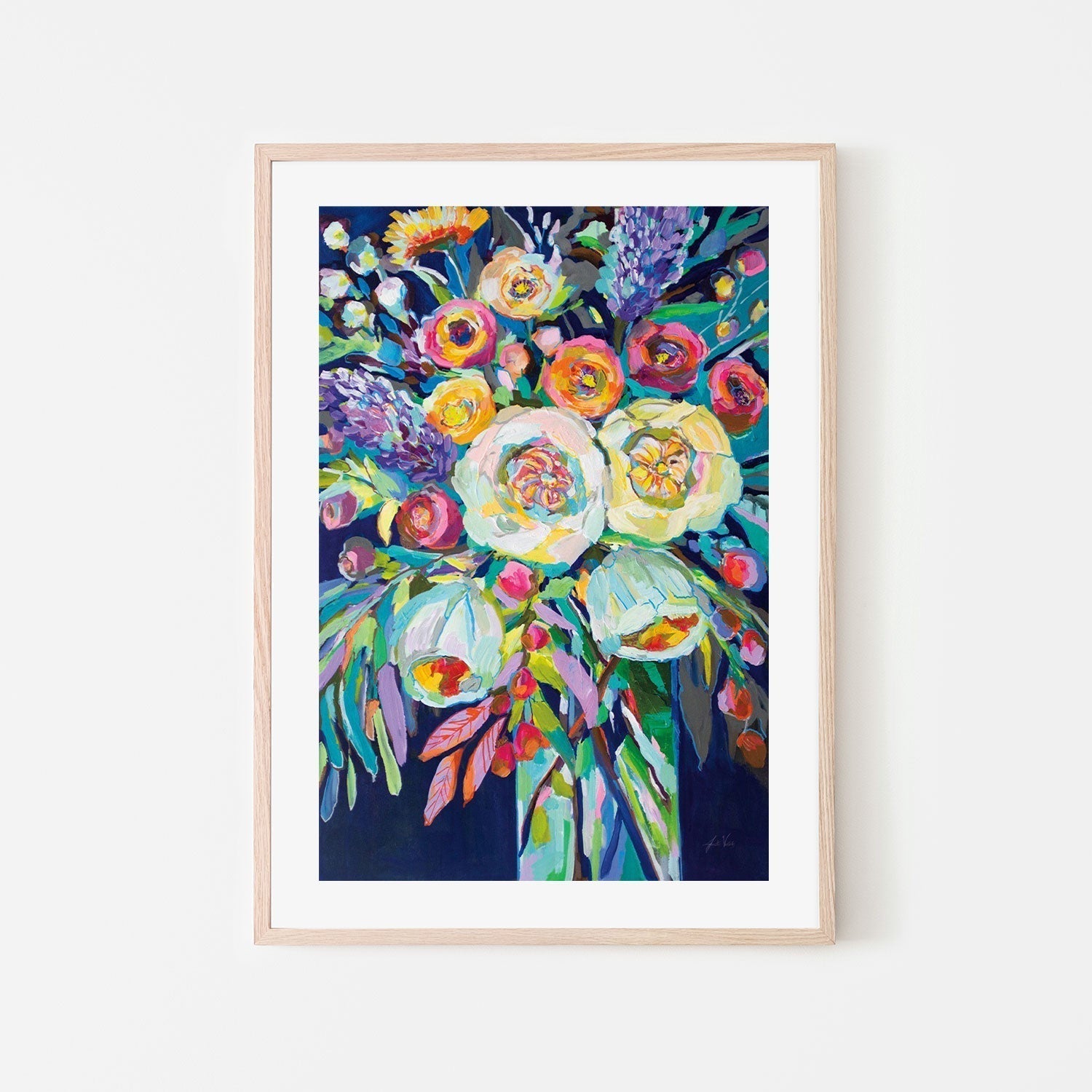 wall-art-print-canvas-poster-framed-Lilys Bouquet-by-Jeanette Vertentes-Gioia Wall Art