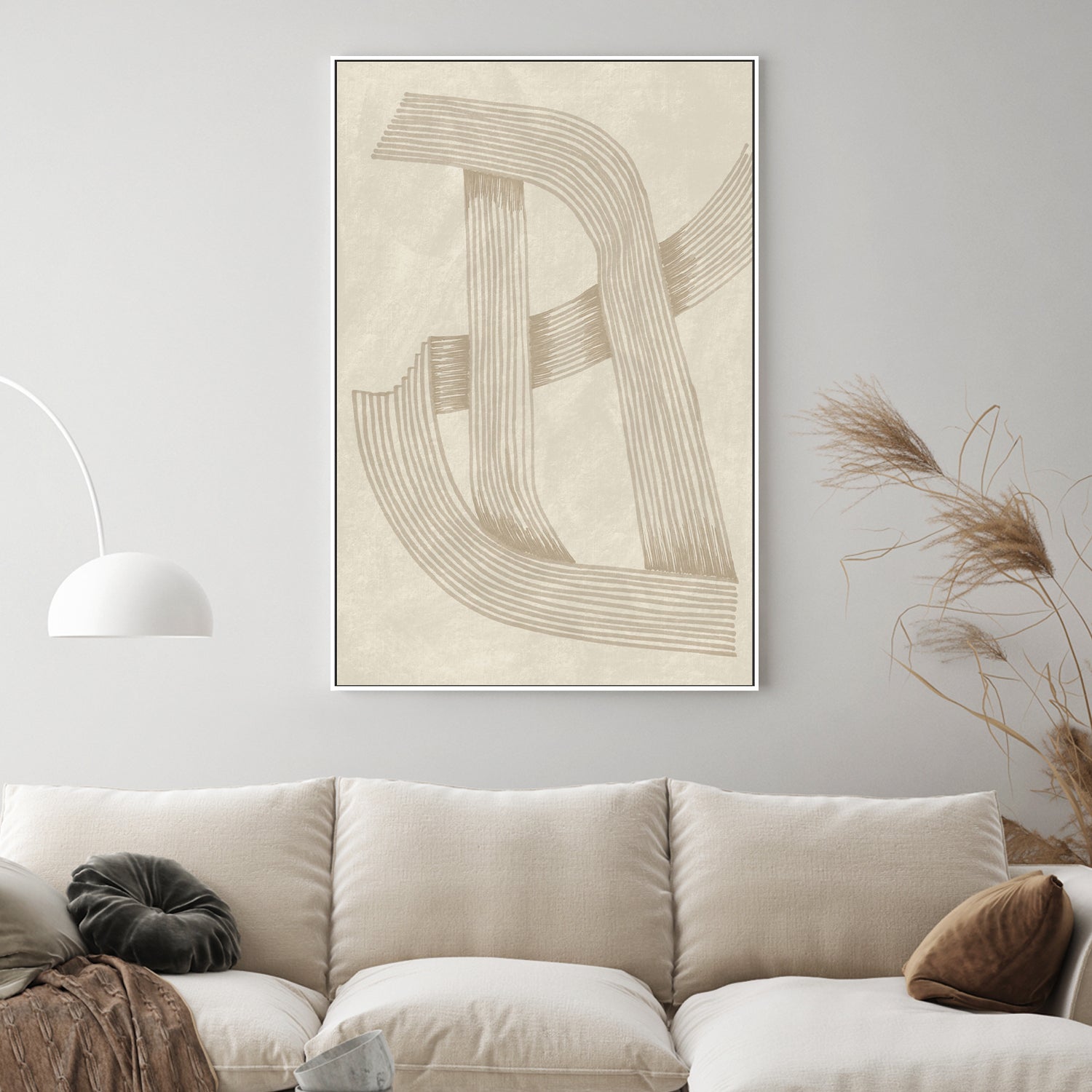 wall-art-print-canvas-poster-framed-Line, Style B , By Lucrecia Caporale-2