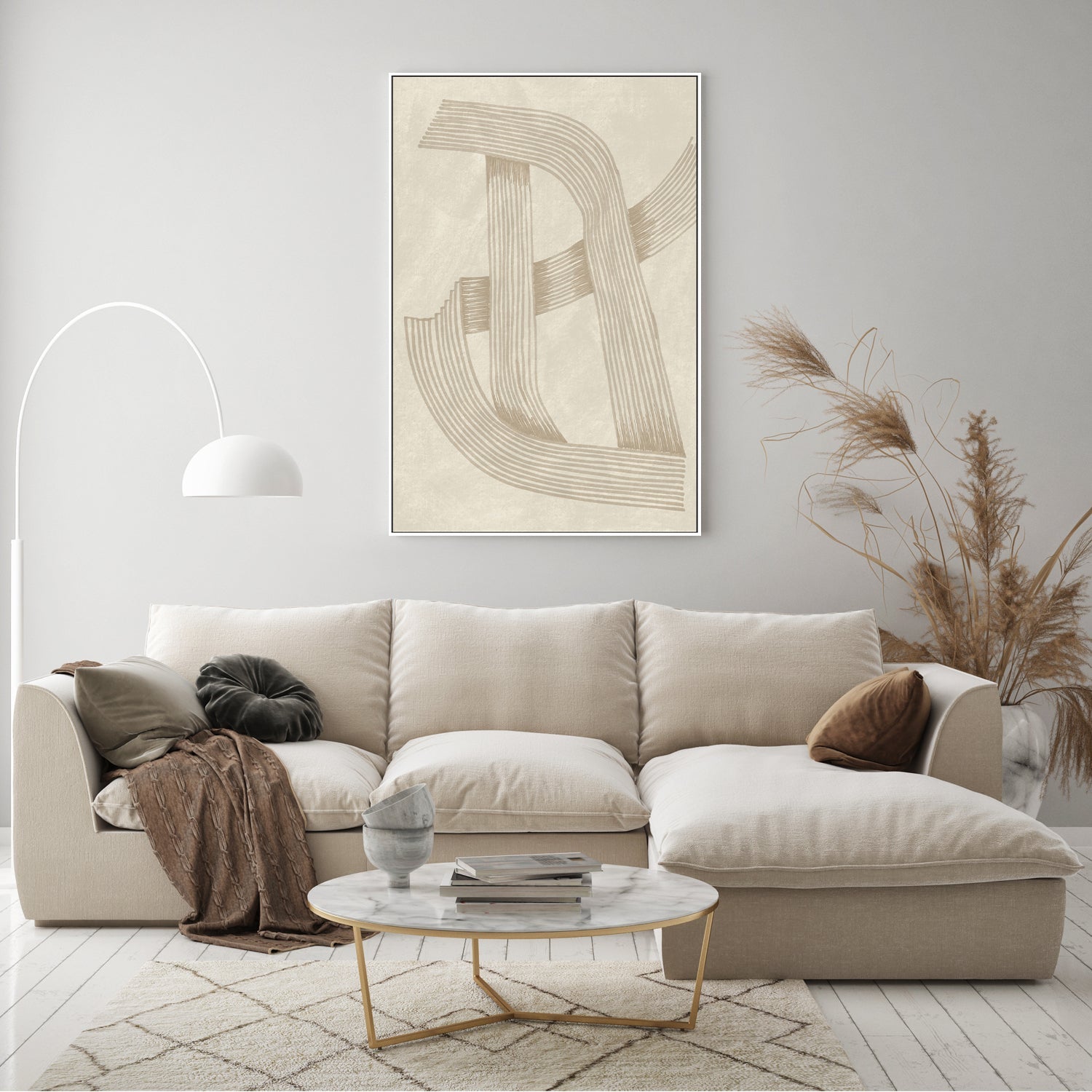 wall-art-print-canvas-poster-framed-Line, Style B , By Lucrecia Caporale-7