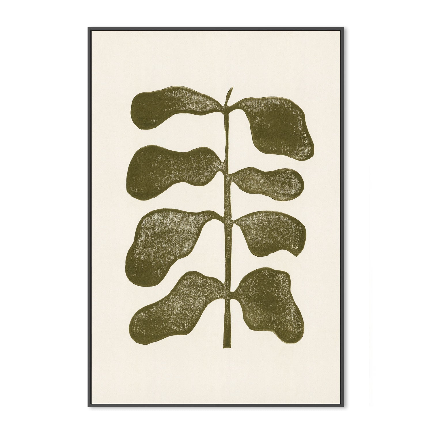 wall-art-print-canvas-poster-framed-Linocut Plant-3