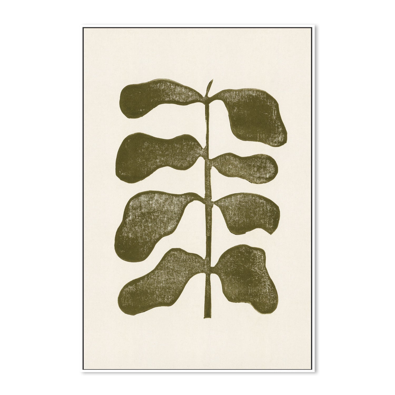 wall-art-print-canvas-poster-framed-Linocut Plant-5