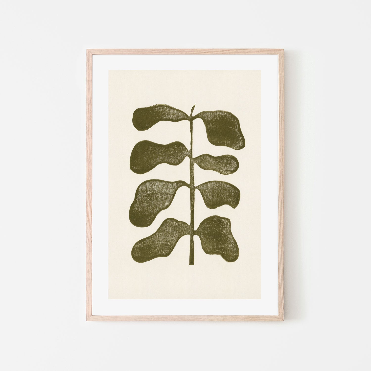 wall-art-print-canvas-poster-framed-Linocut Plant-6