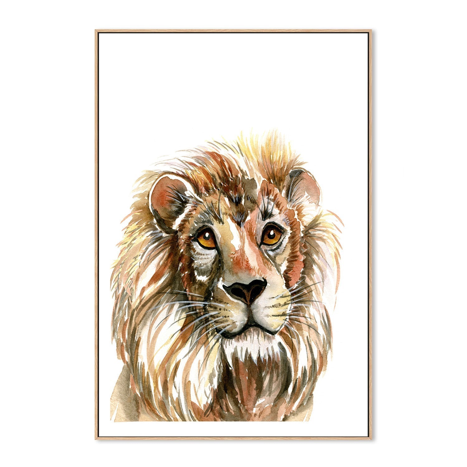 wall-art-print-canvas-poster-framed-Lion , By Jessie Mitchelson-GIOIA-WALL-ART