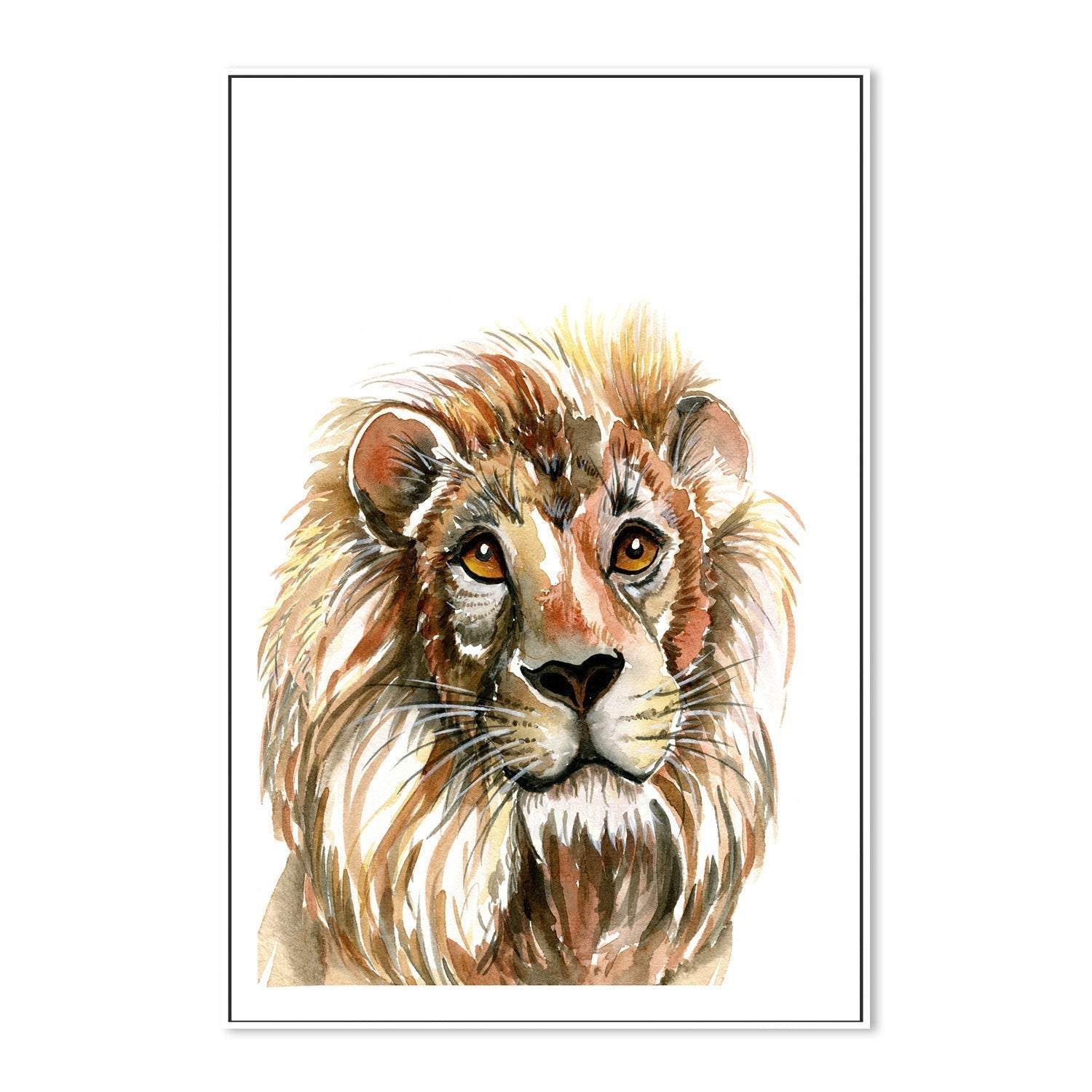 wall-art-print-canvas-poster-framed-Lion , By Jessie Mitchelson-GIOIA-WALL-ART