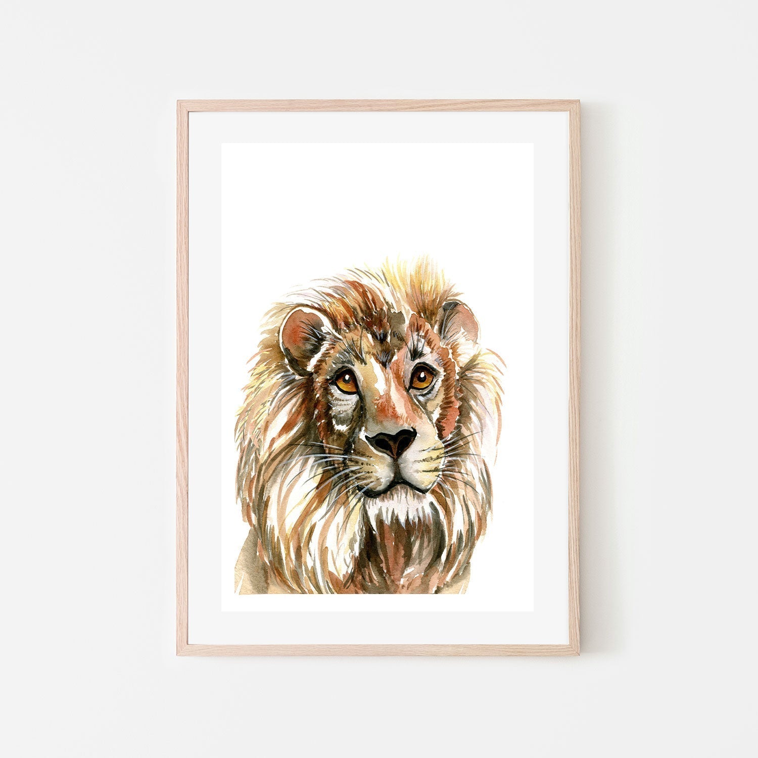 wall-art-print-canvas-poster-framed-Lion , By Jessie Mitchelson-GIOIA-WALL-ART