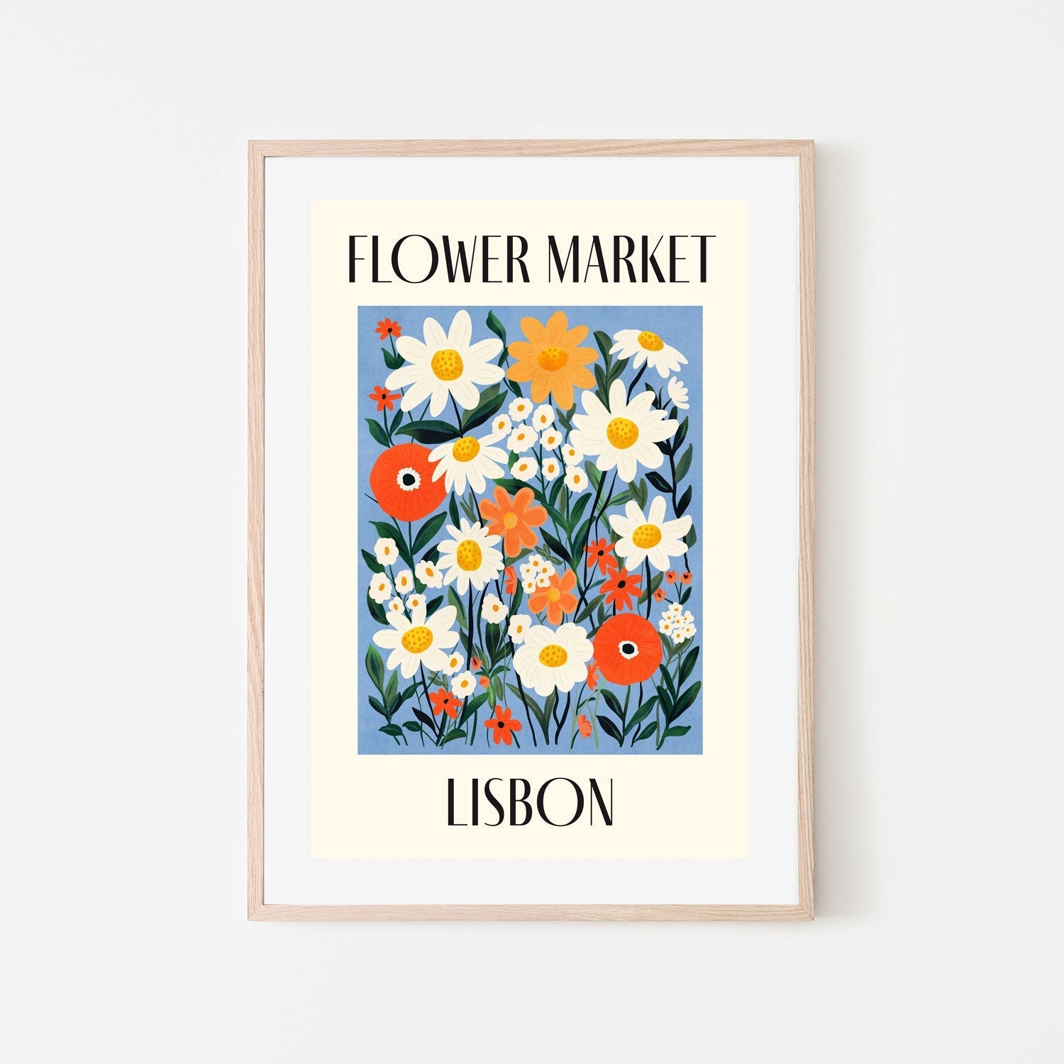 wall-art-print-canvas-poster-framed-Lisbon Flower Market , By Lia Nell-6