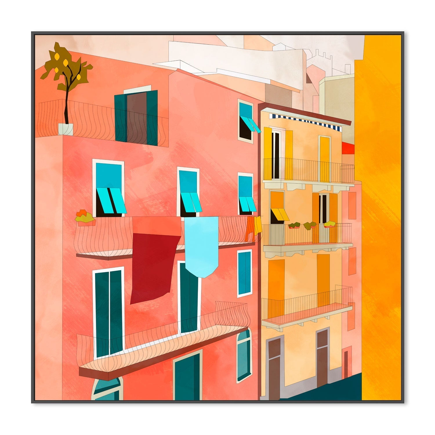 wall-art-print-canvas-poster-framed-Little Italy , By Ana Rut Bre-3