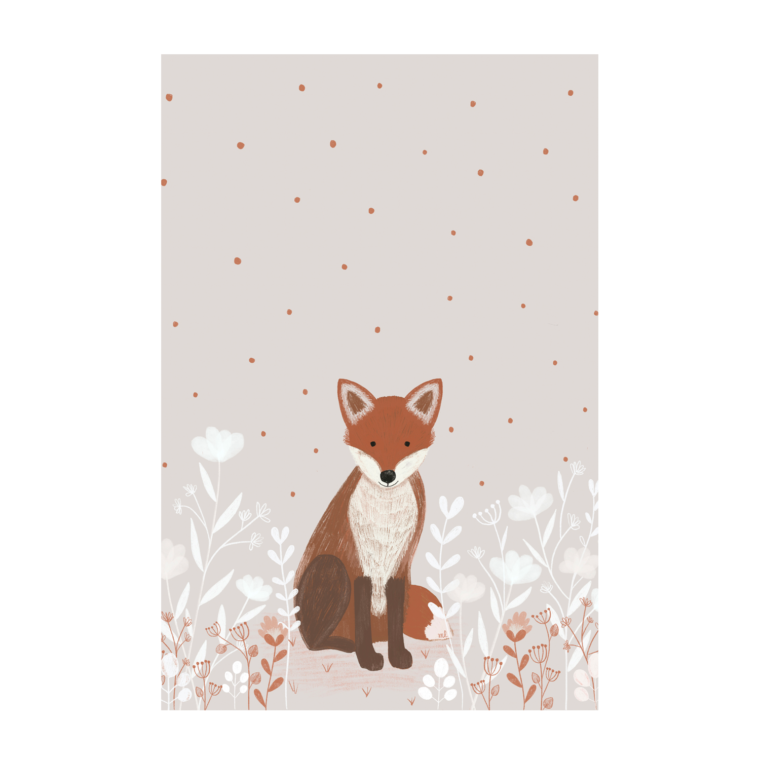 wall-art-print-canvas-poster-framed-Little Red Fox , By Menina Lisboa-1