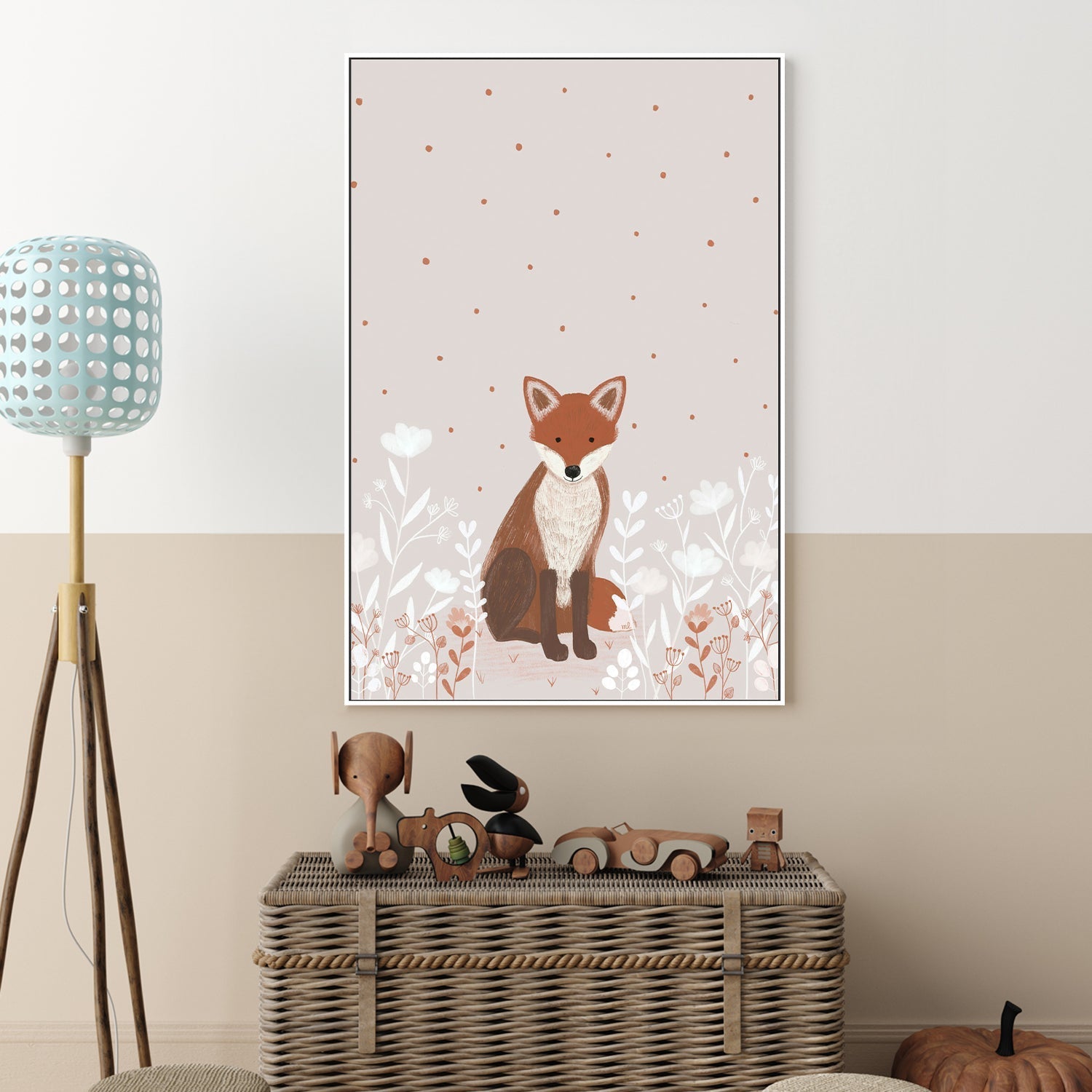 wall-art-print-canvas-poster-framed-Little Red Fox , By Menina Lisboa-2