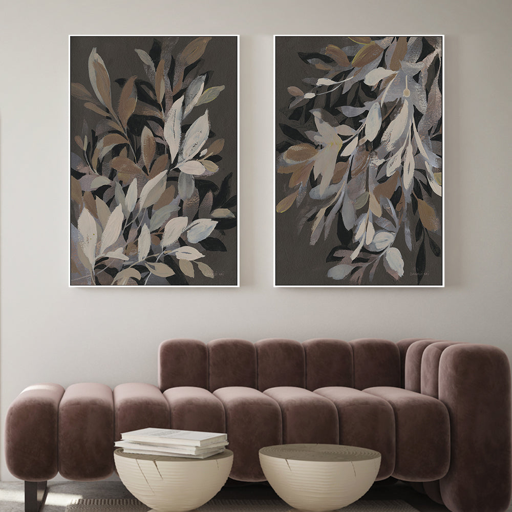 wall-art-print-canvas-poster-framed-Lively Branches, Style A & B, Set Of 2 , By Danhui Nai-2