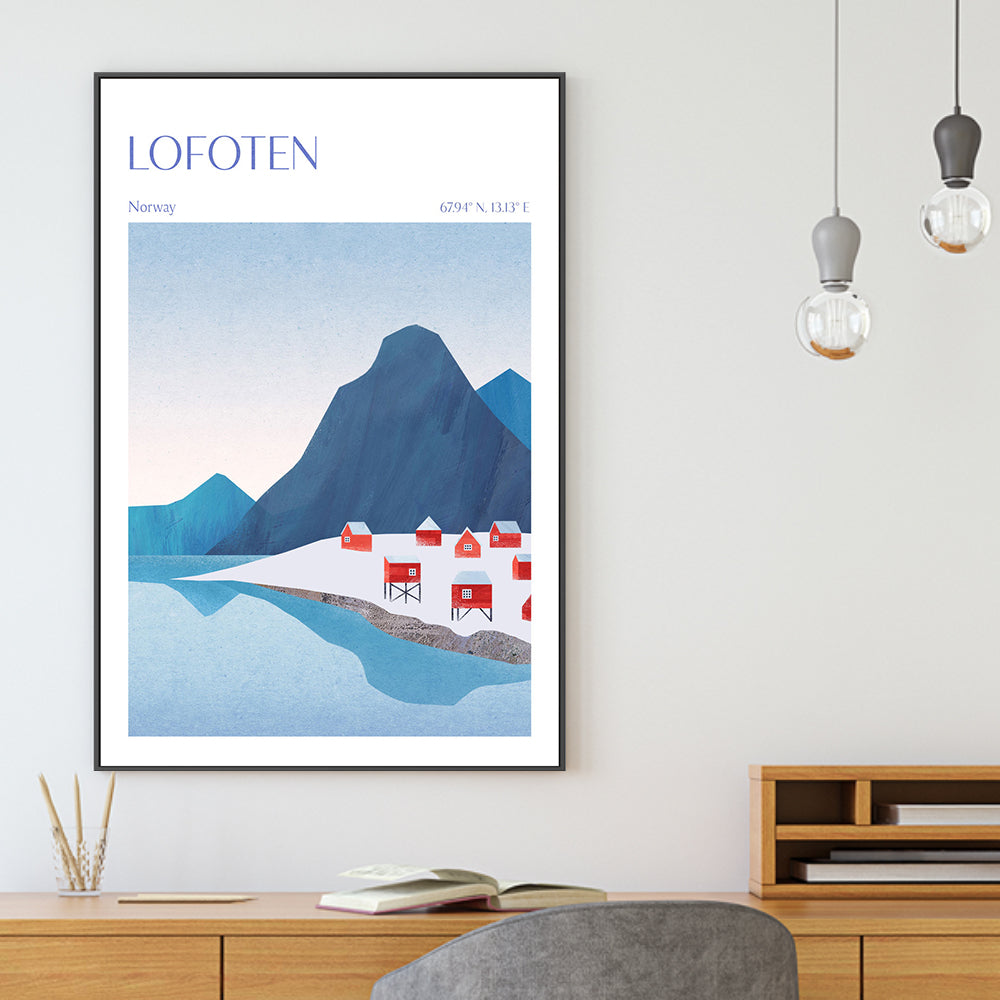 wall-art-print-canvas-poster-framed-Lofoten, Norway , By Long Way Home-GIOIA-WALL-ART