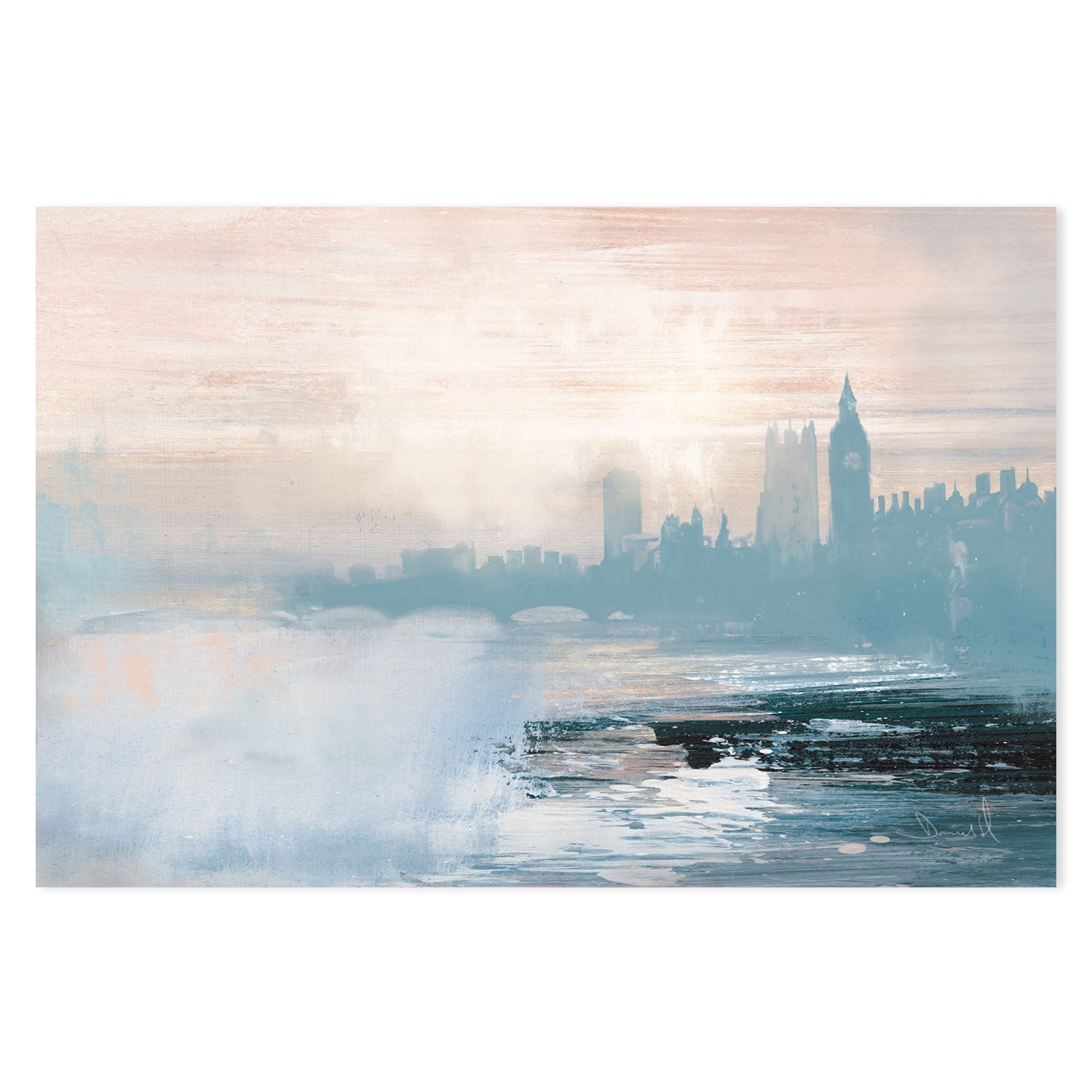 wall-art-print-canvas-poster-framed-London View-by-Dan Hobday-Gioia Wall Art