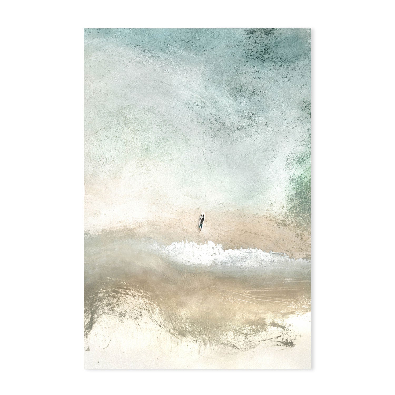 wall-art-print-canvas-poster-framed-Lone Surfer , By Dan Hobday-GIOIA-WALL-ART