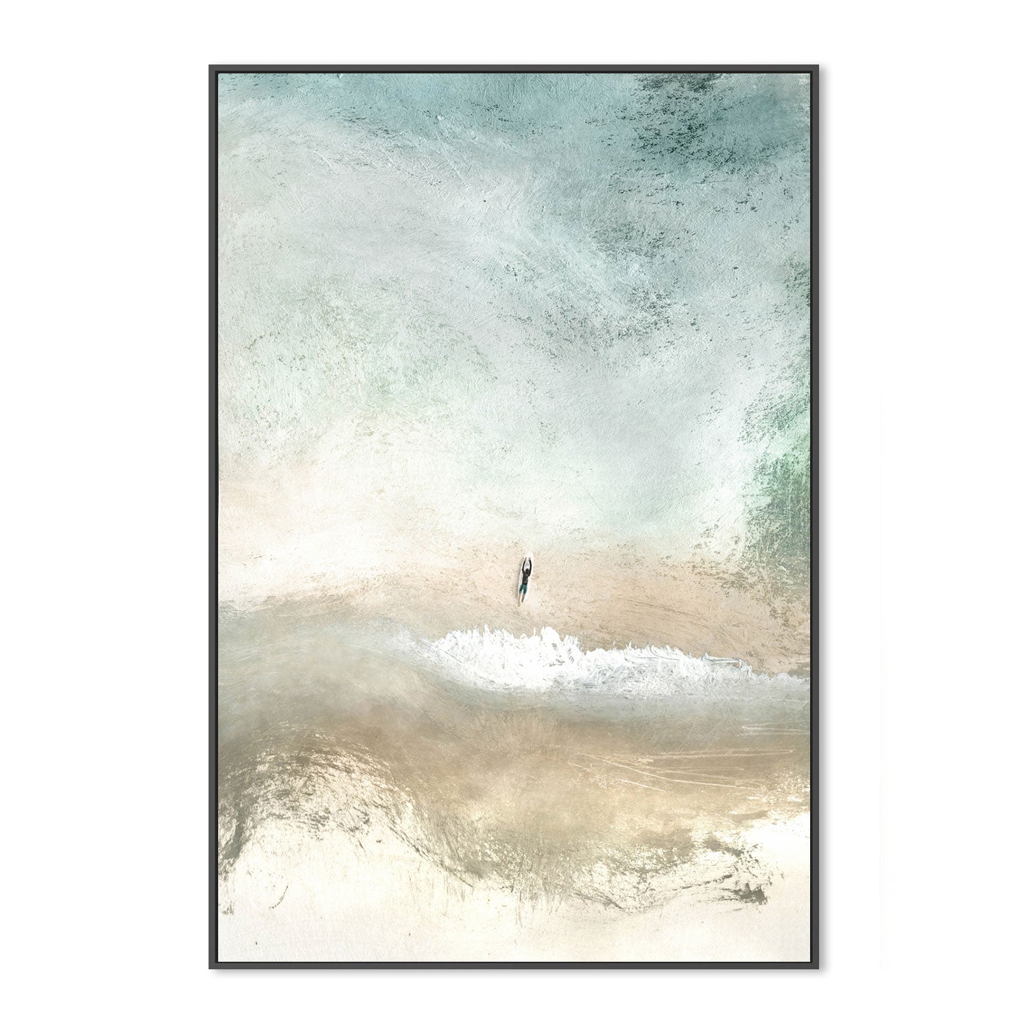 wall-art-print-canvas-poster-framed-Lone Surfer , By Dan Hobday-GIOIA-WALL-ART