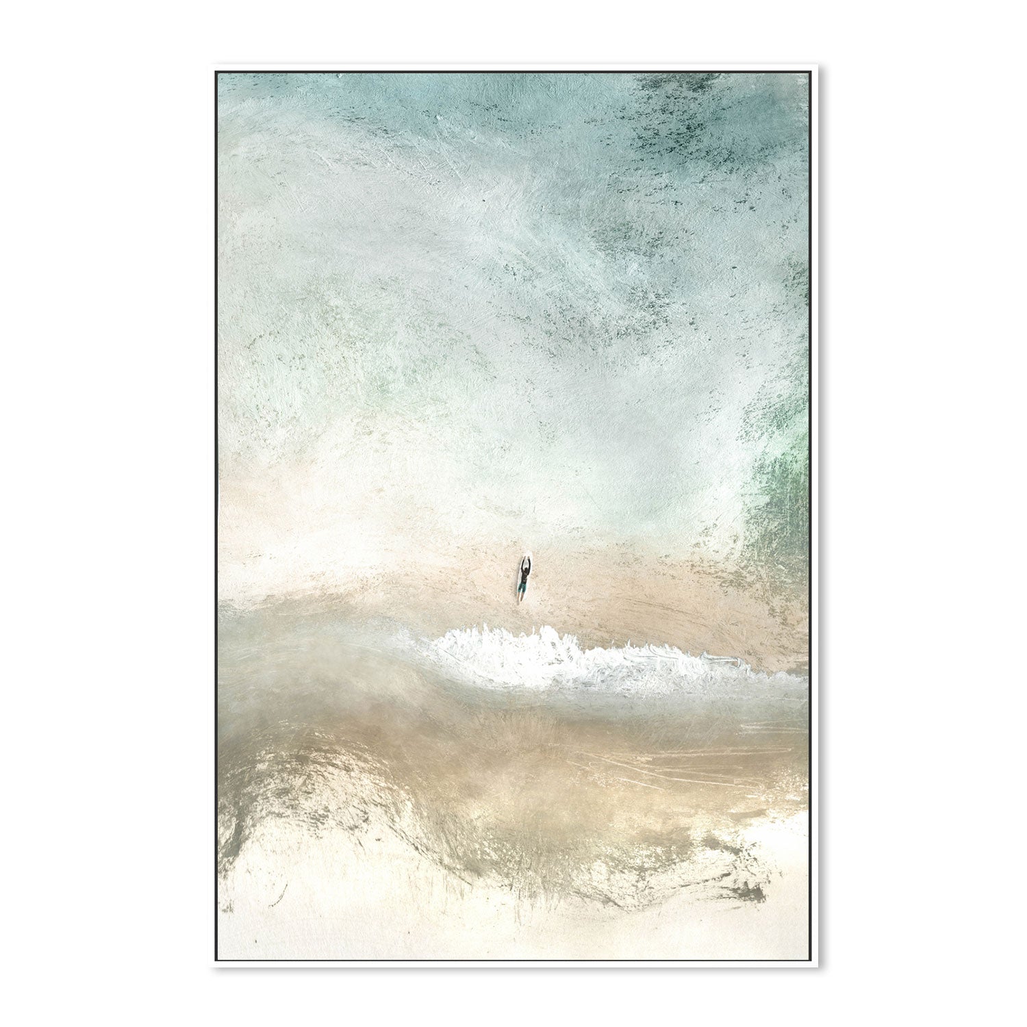 wall-art-print-canvas-poster-framed-Lone Surfer , By Dan Hobday-GIOIA-WALL-ART