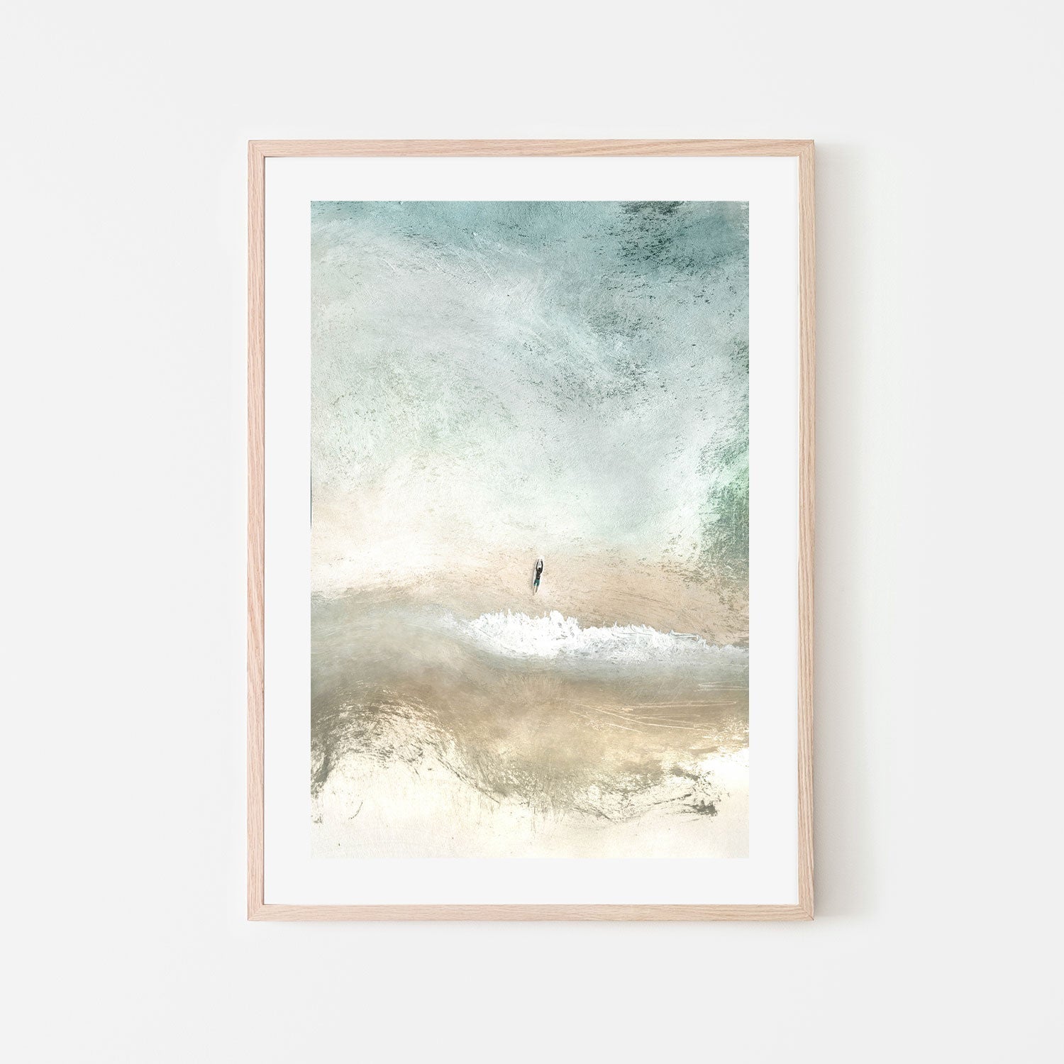 wall-art-print-canvas-poster-framed-Lone Surfer , By Dan Hobday-GIOIA-WALL-ART