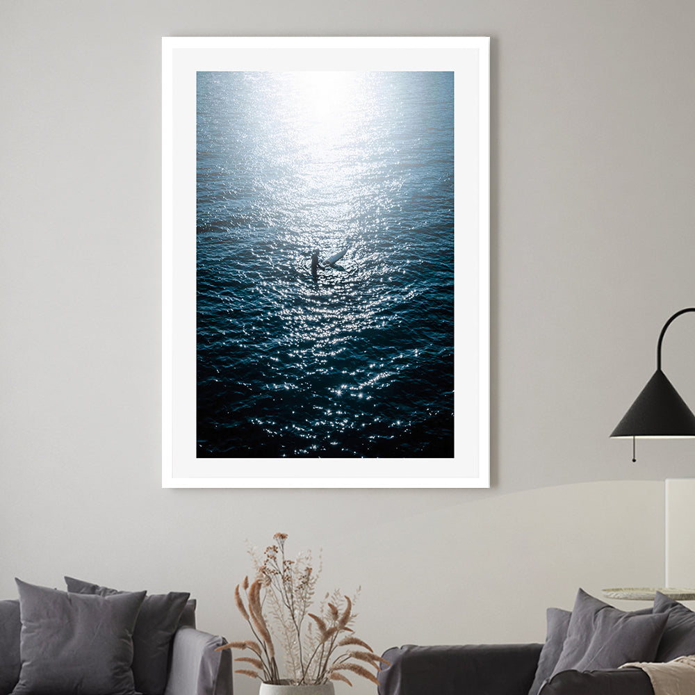 wall-art-print-canvas-poster-framed-Lone Surfer , By Max Lissendon-GIOIA-WALL-ART