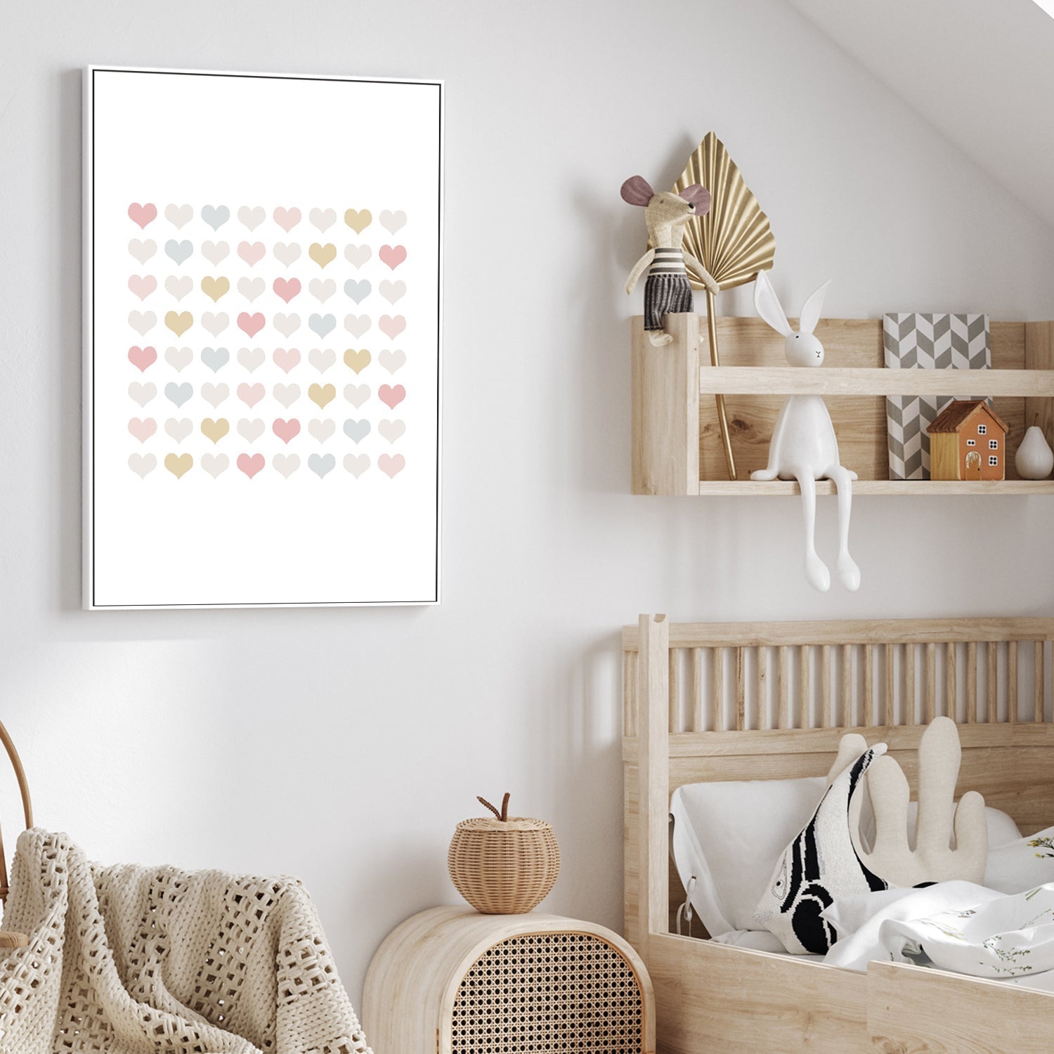 wall-art-print-canvas-poster-framed-Lotsa Hearts , By Leah Straatsma-2