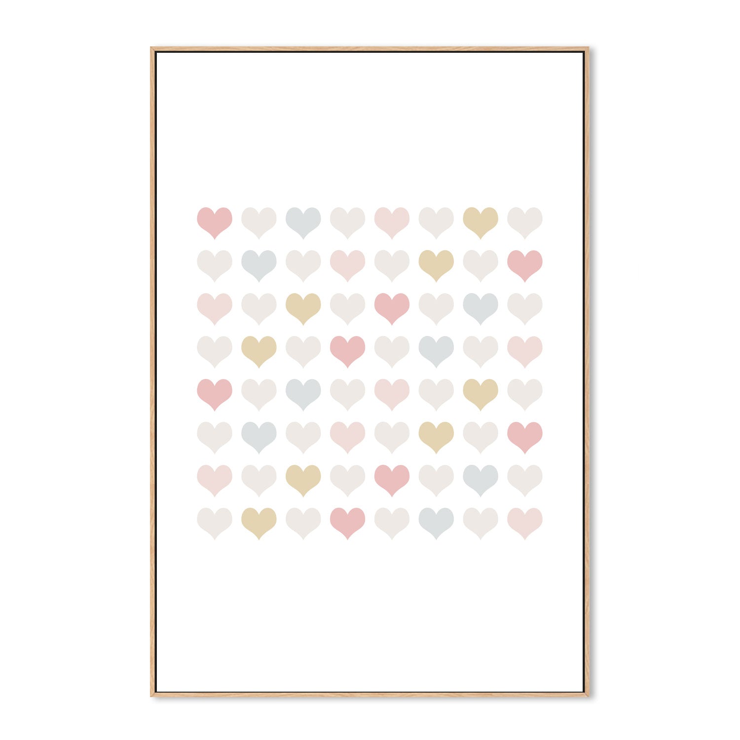 wall-art-print-canvas-poster-framed-Lotsa Hearts , By Leah Straatsma-4