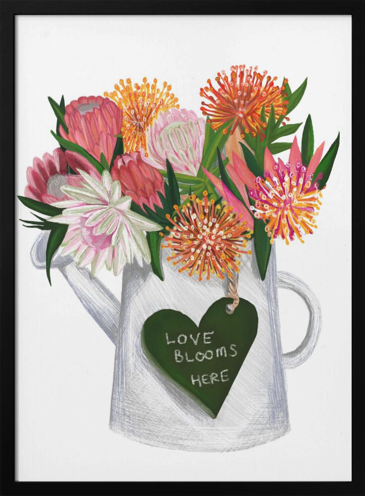 wall-art-print-canvas-poster-framed-Love Blooms Here , By Art by the Ocean-3