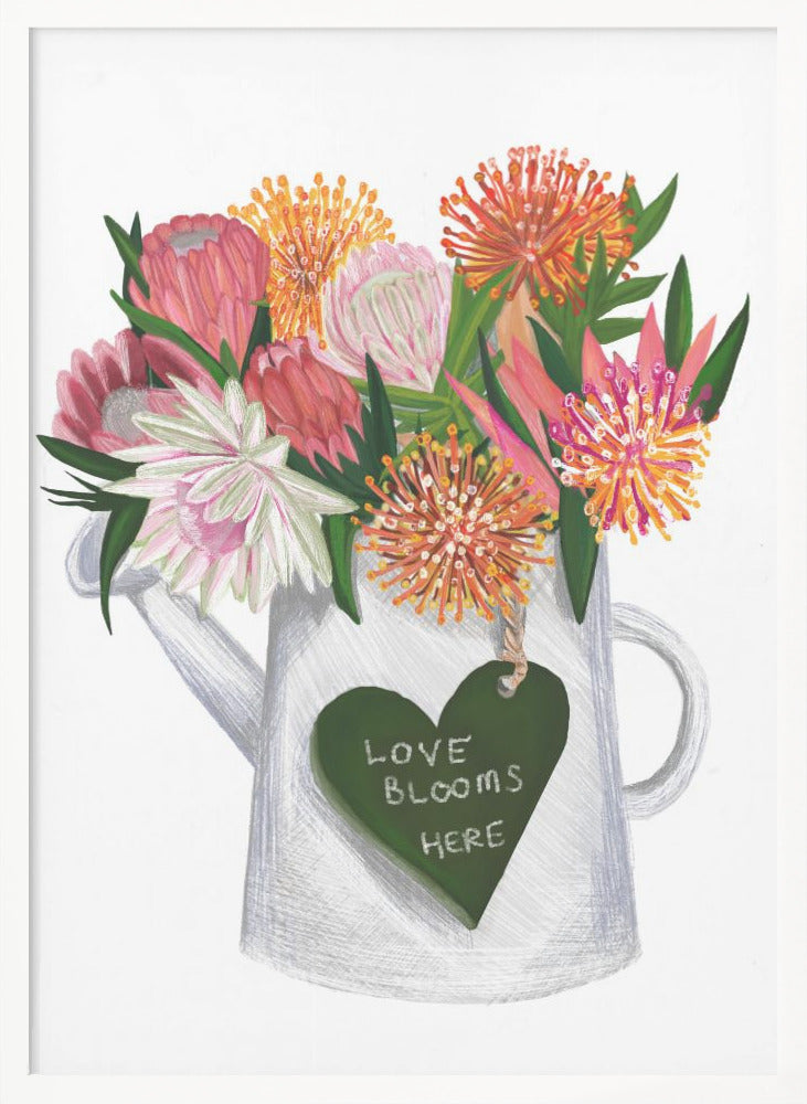 wall-art-print-canvas-poster-framed-Love Blooms Here , By Art by the Ocean-5