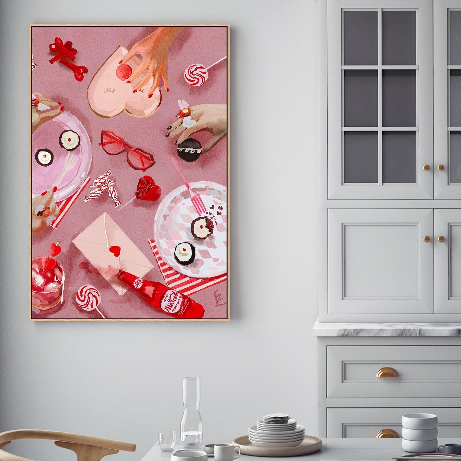 wall-art-print-canvas-poster-framed-Love Brunch , By Ekaterina Zagorska-2