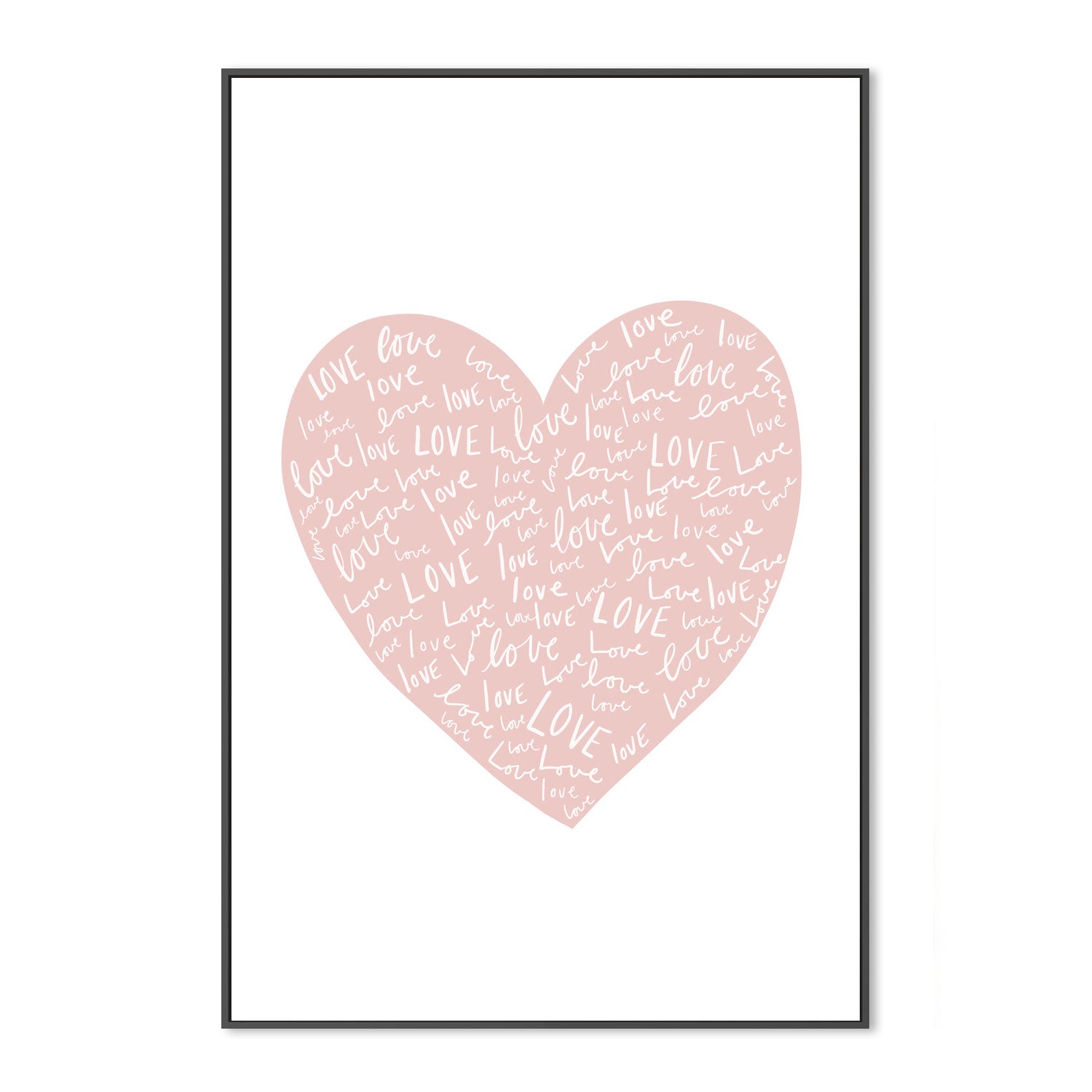 wall-art-print-canvas-poster-framed-Love Heart , By Leah Straatsma-3