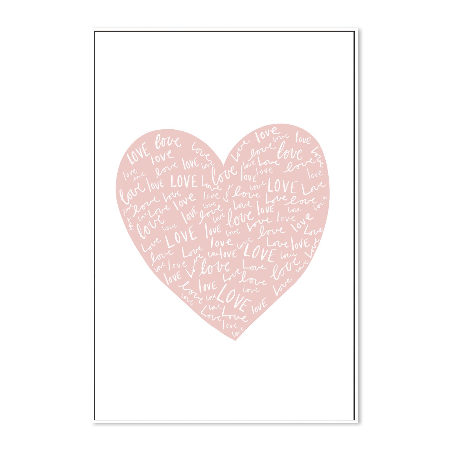 wall-art-print-canvas-poster-framed-Love Heart , By Leah Straatsma-5