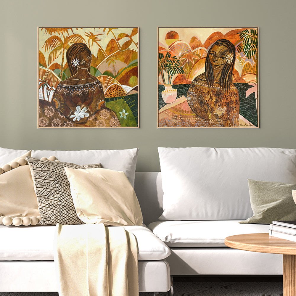 wall-art-print-canvas-poster-framed-Luana Miliani, Set of 2 , By Amanda Skye-2