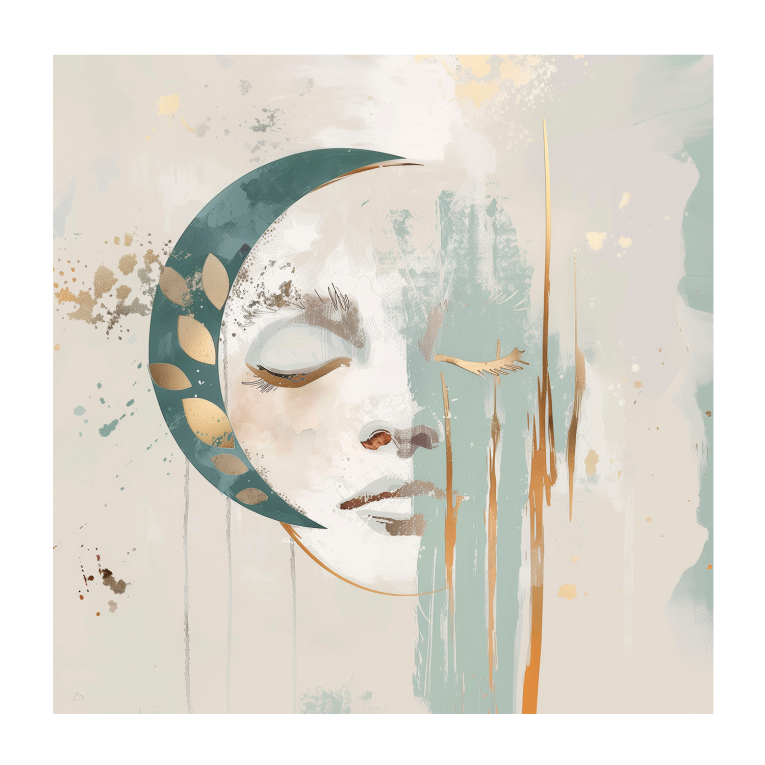 wall-art-print-canvas-poster-framed-Luna Aurelia, Style A , By Bella Eve-1