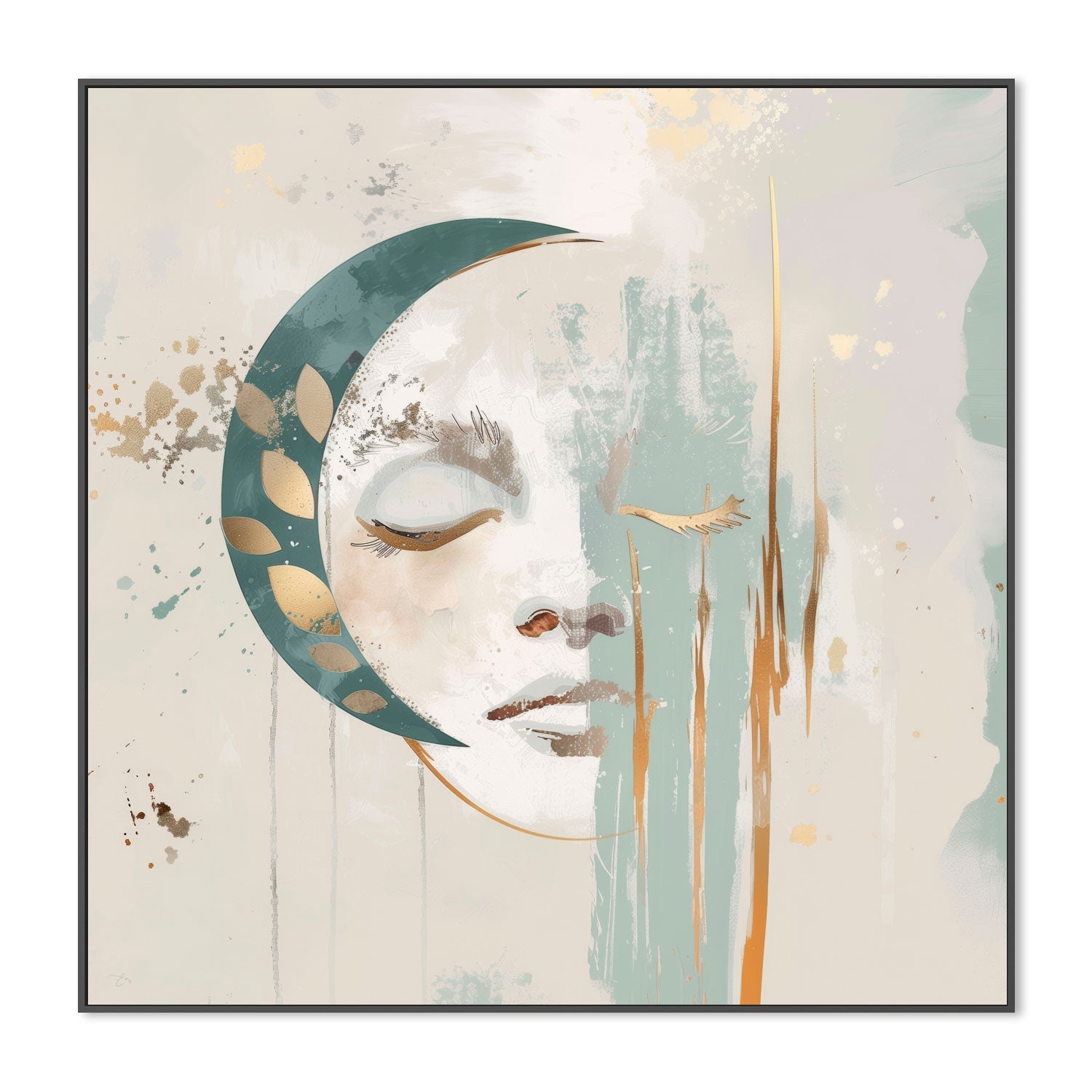 wall-art-print-canvas-poster-framed-Luna Aurelia, Style A , By Bella Eve-3