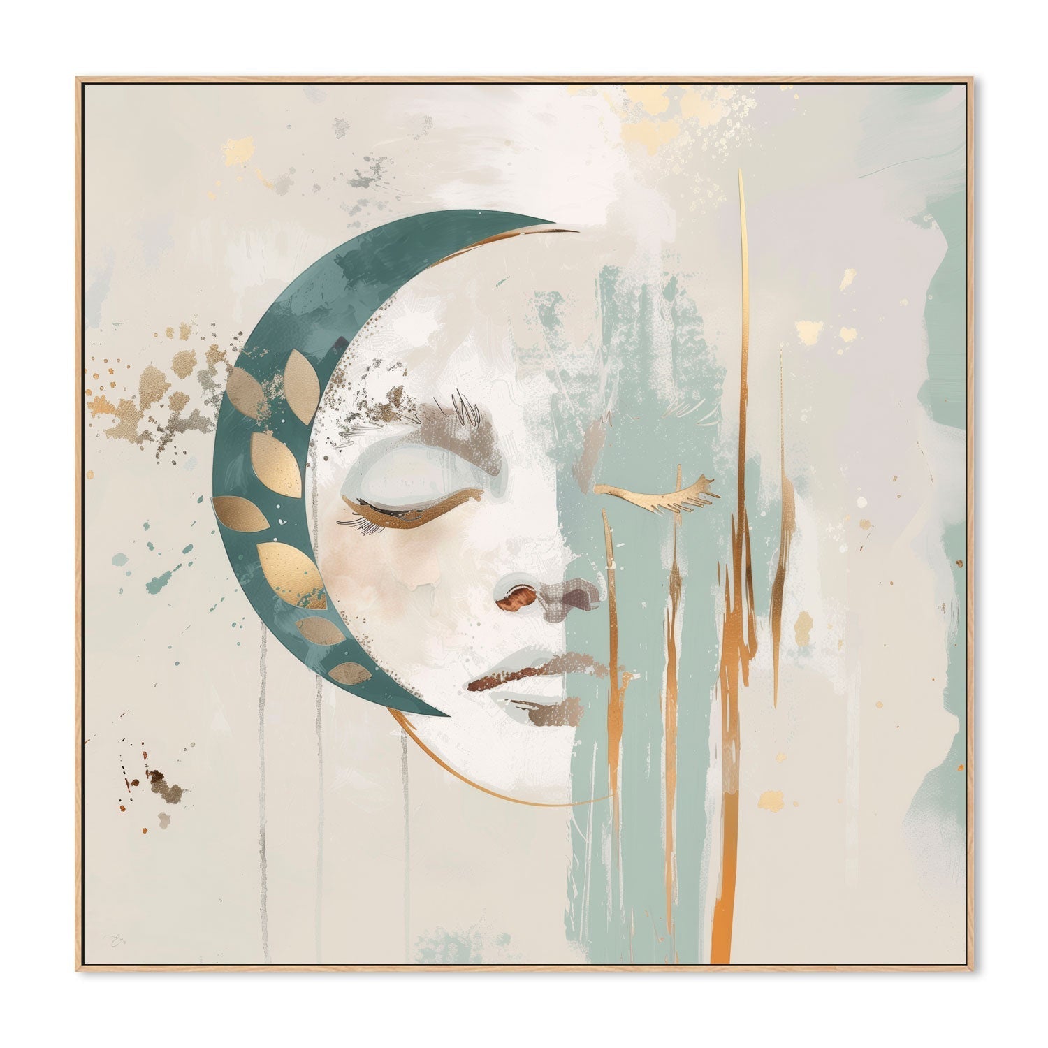 wall-art-print-canvas-poster-framed-Luna Aurelia, Style A , By Bella Eve-4