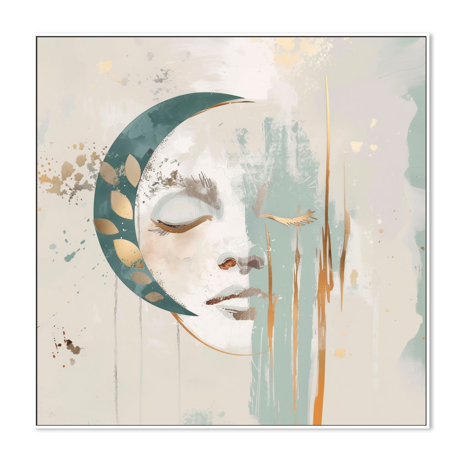 wall-art-print-canvas-poster-framed-Luna Aurelia, Style A , By Bella Eve-5