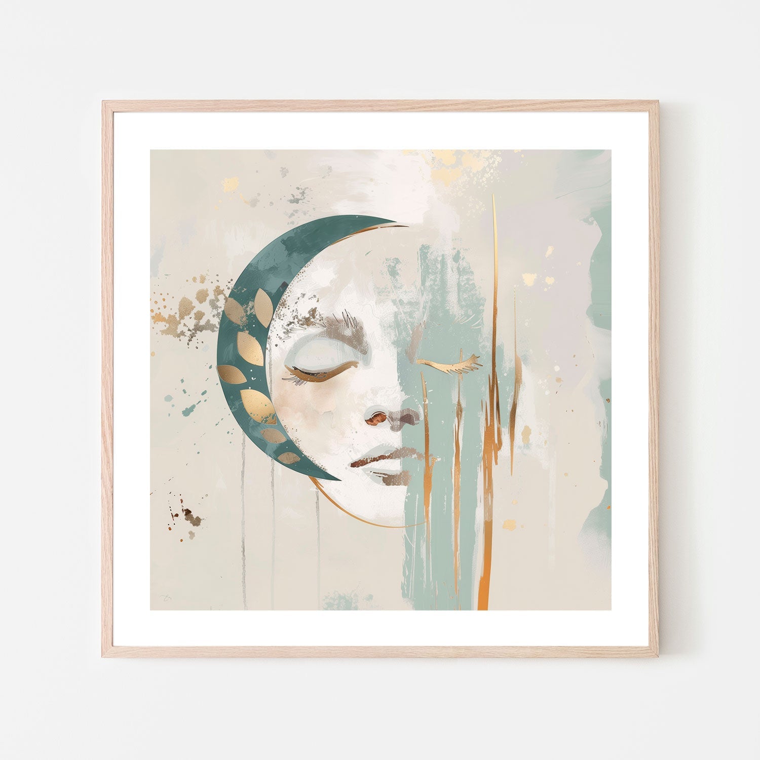 wall-art-print-canvas-poster-framed-Luna Aurelia, Style A , By Bella Eve-6