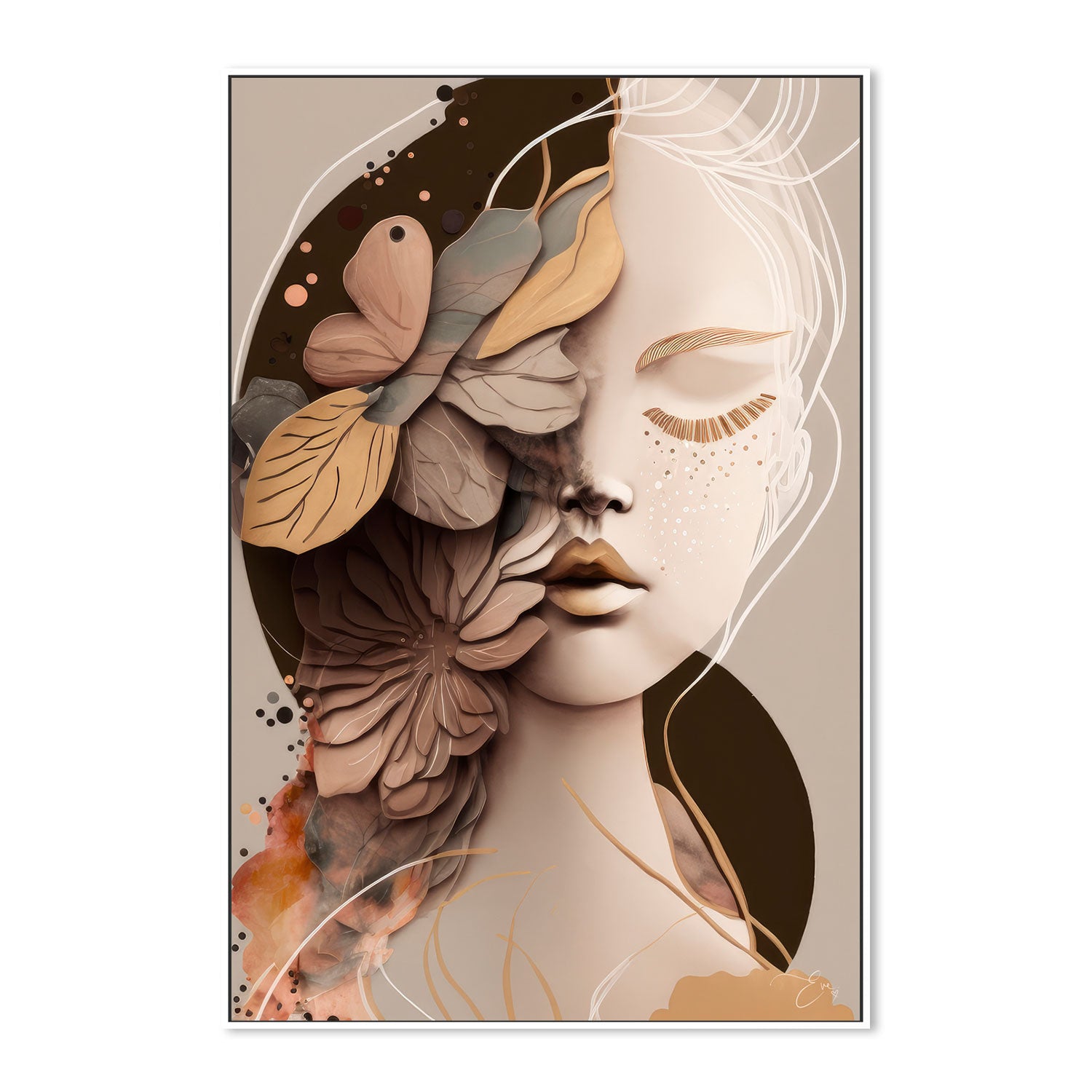 wall-art-print-canvas-poster-framed-Luna , By Bella Eve-GIOIA-WALL-ART