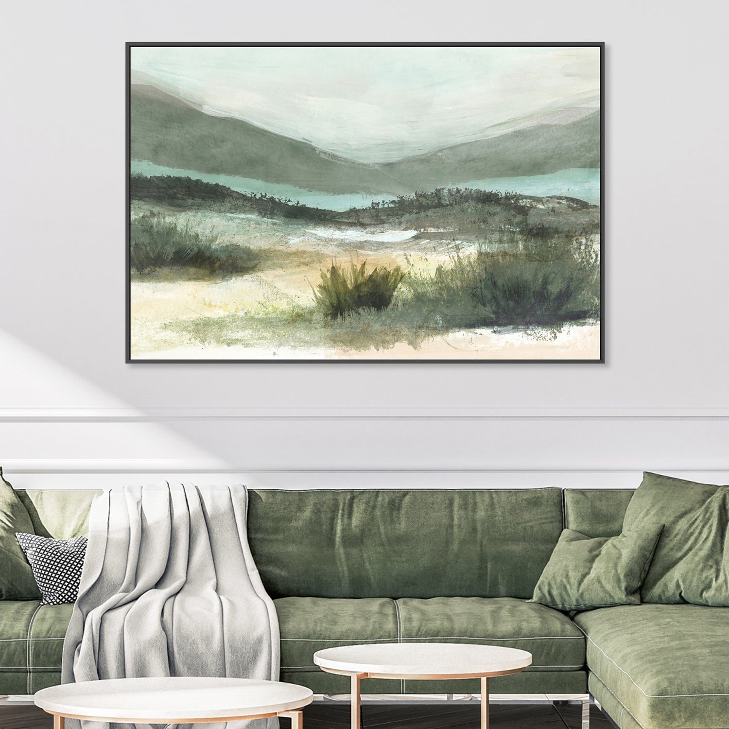 wall-art-print-canvas-poster-framed-Lush Landscape, Style B , By Nina Blue-2