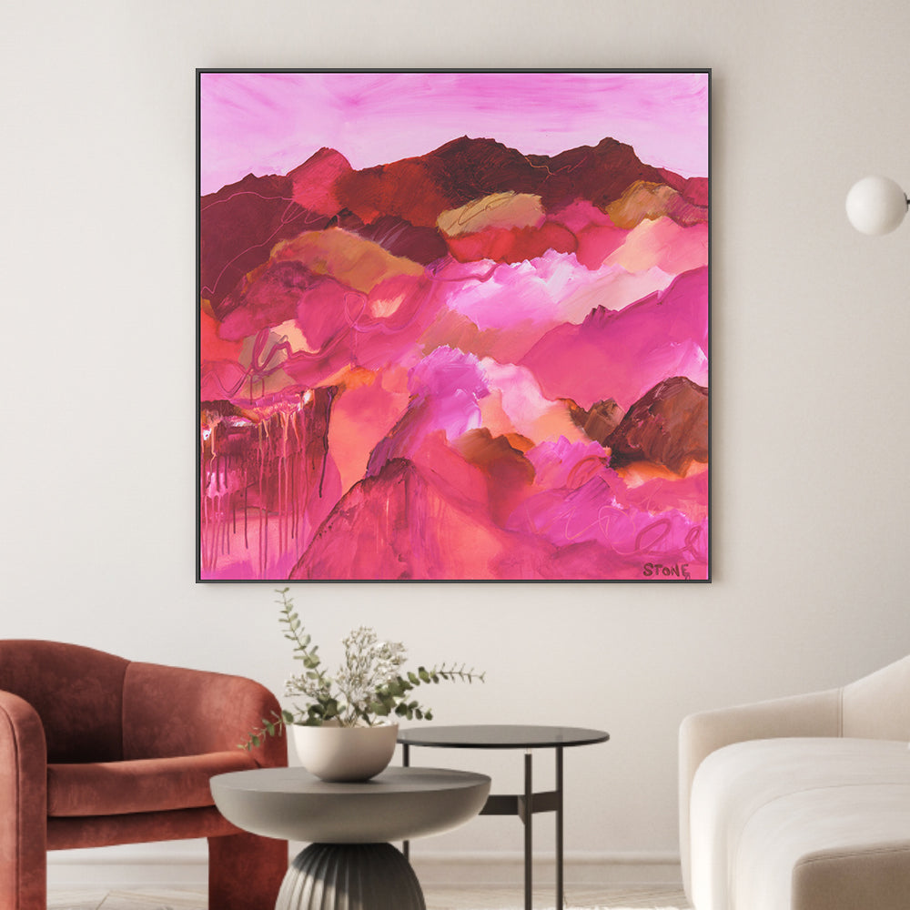 wall-art-print-canvas-poster-framed-Magenta Melody , By Belinda Stone-GIOIA-WALL-ART