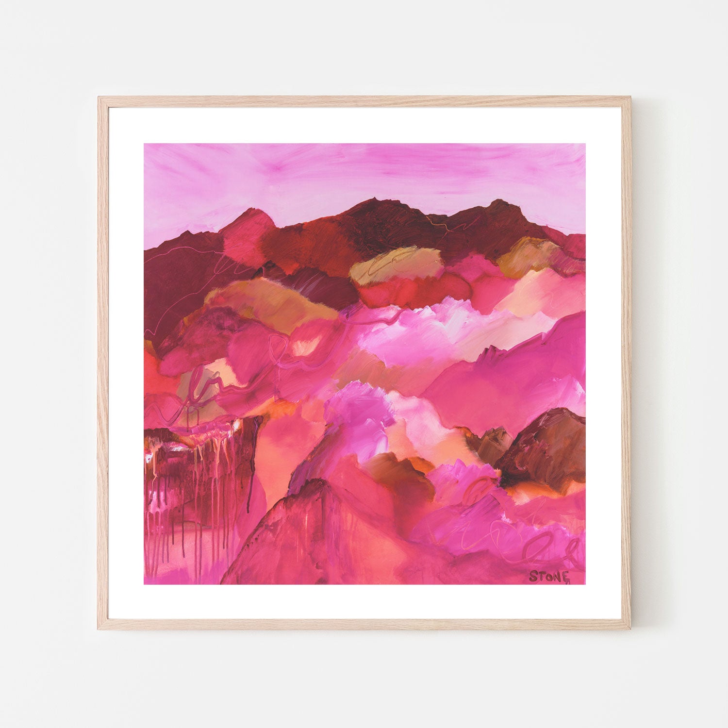 wall-art-print-canvas-poster-framed-Magenta Melody , By Belinda Stone-GIOIA-WALL-ART