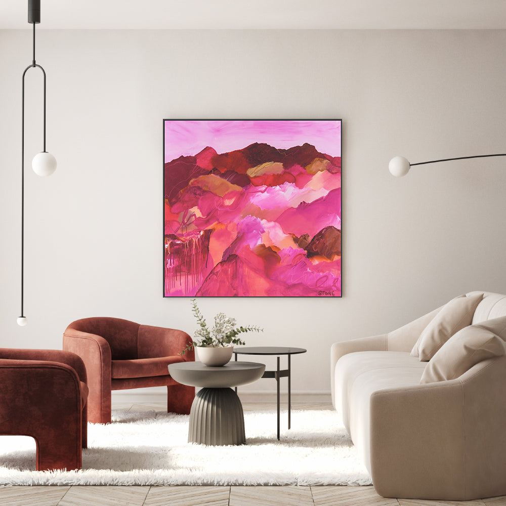 wall-art-print-canvas-poster-framed-Magenta Melody , By Belinda Stone-GIOIA-WALL-ART